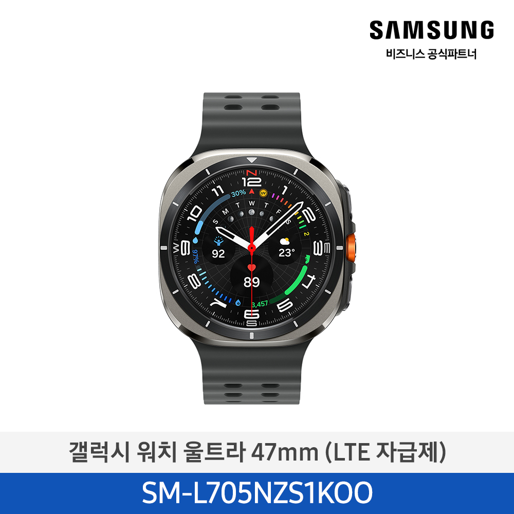 [삼성전자] 갤럭시 워치 울트라 (2025) (LTE 자급제, 47mm) 티타늄 실버 SM-L705NZS1KOO